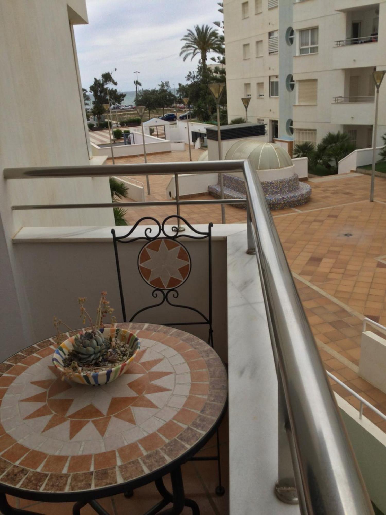 Ferienwohnung La Perla Azul Playa - Terraza Al Sol Roquetas de Mar Exterior foto